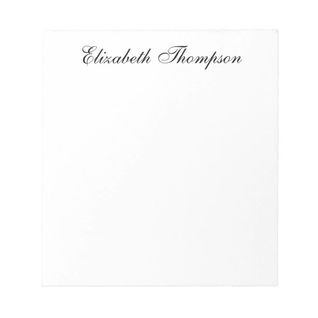 Bloc De Notas Monogrammed Script (Frente)