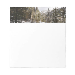Bloc De Notas Montaña nevada de invierno en Montana