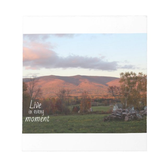 Bloc De Notas Montaña Sunset Notepad (Frente)