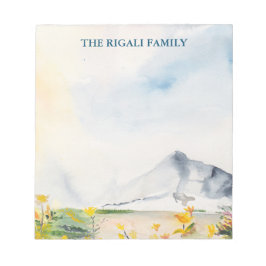 Bloc De Notas Montañas acuarelas personalizadas