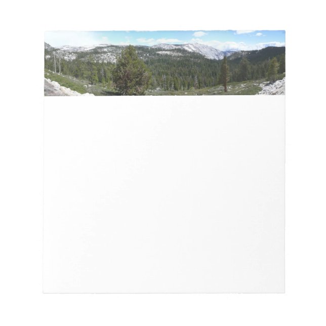 Bloc De Notas Montañas de la Sierra Nevada II desde Yosemite (Frente)