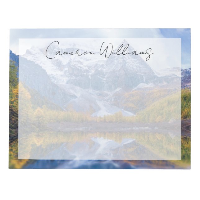 Bloc De Notas Montañas | Montañas Himalaya, China (Frente)