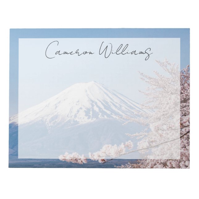 Bloc De Notas Montañas | Monte Fuji Tokio, Japón (Frente)