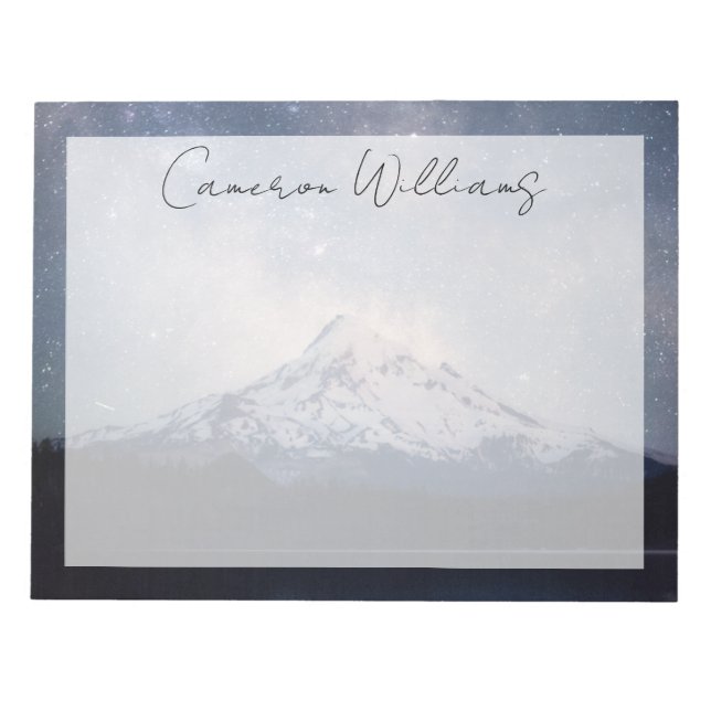 Bloc De Notas Montañas | Monte Hood Portland, Oregon (Frente)