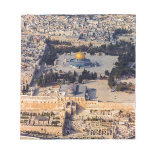 Bloc De Notas Monte del Templo Ciudad Antigua Jerusalén Cúpula d