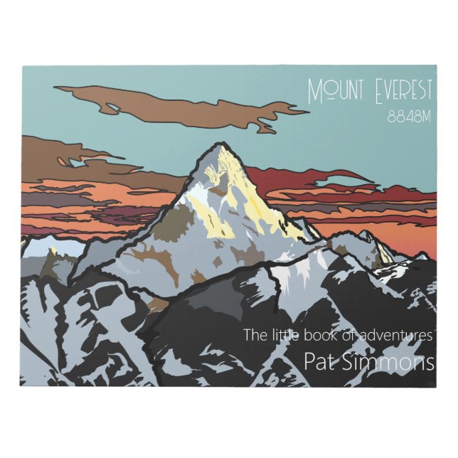 Bloc De Notas Monte Everest - La impresionante cima del planeta (Frente)