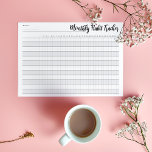 Bloc De Notas Monthly habit tracker notepad<br><div class="desc">Keep track of your daily habits with this monthly habit tracker notepad.</div>