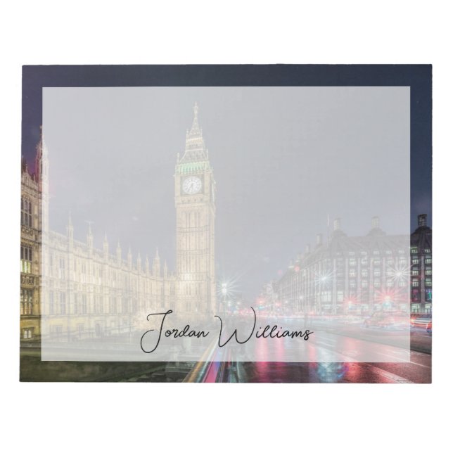 Bloc De Notas Monumentos | Big Ben de noche (Frente)