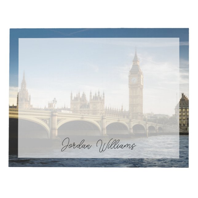Bloc De Notas Monumentos | Big Ben, Londres Inglaterra (Frente)