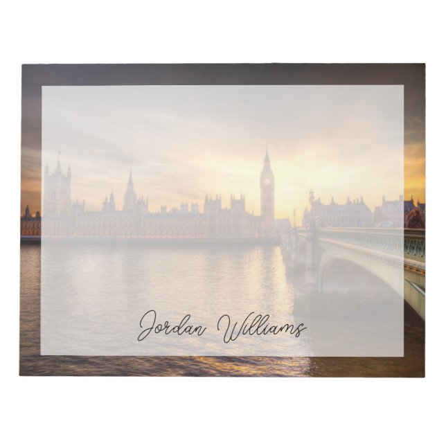 Bloc De Notas Monumentos | Big Ben y cámaras del Parlamento (Frente)