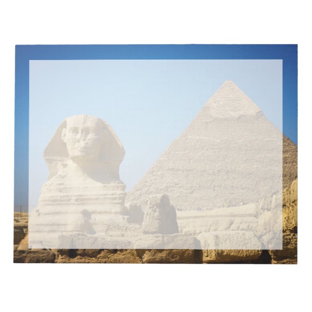 Bloc De Notas Monumentos | Esfinge y pirámide de Egipto (Frente)