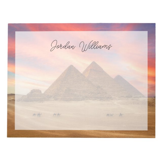 Bloc De Notas Monumentos | Las grandes pirámides (Frente)