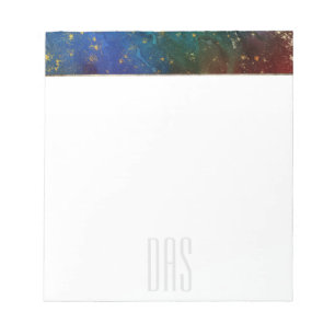 Bloc De Notas Moody Ombre Personalizado de Grunge Stardust psi