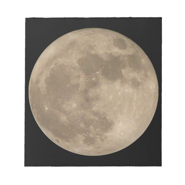 Bloc De Notas Moon Notepad Full Moon Notepads Divertidos Regalos (Frente)