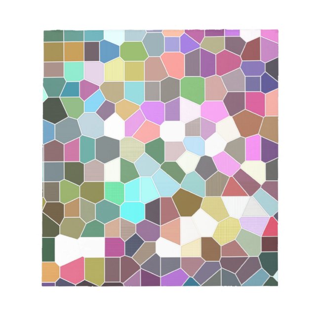 Bloc De Notas Mosaico de flores (Frente)