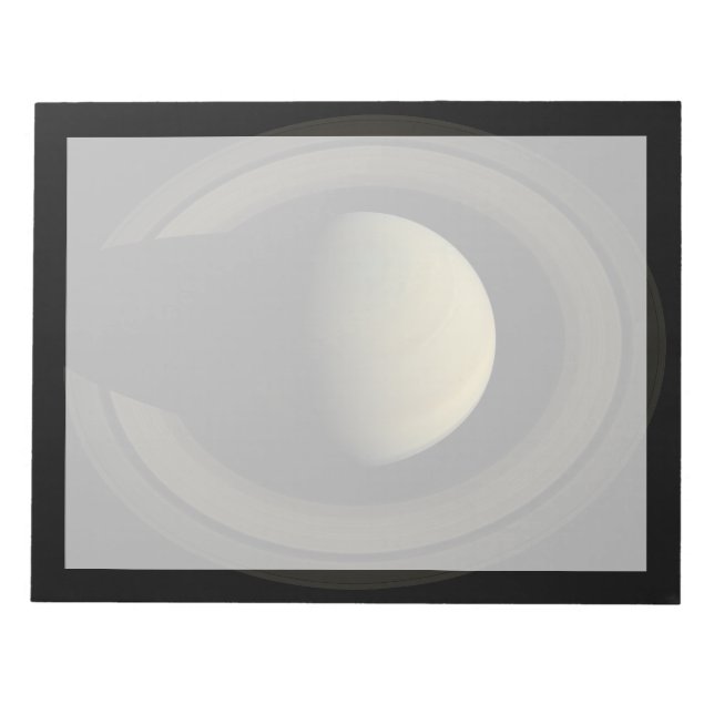 Bloc De Notas Mosaico Del Planeta Saturno Y Sus Anillos Principa (Frente)
