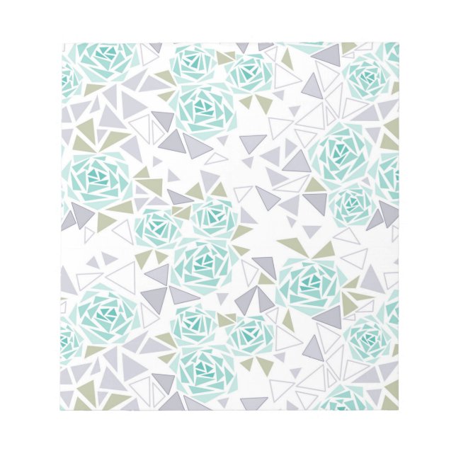 Bloc De Notas Mosaico, flores (Frente)