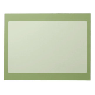 Bloc De Notas Moss Green Background Solid Color Personalizar est