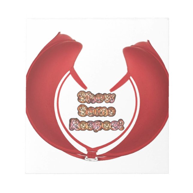 Bloc De Notas Mostrar algunas imágenes de respeto (Frente)