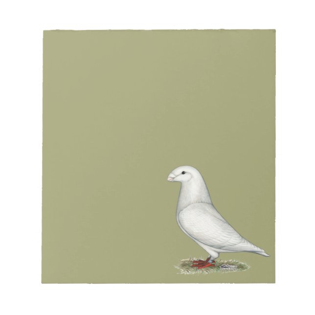 Bloc De Notas Mostrar blanco de Racer (Frente)