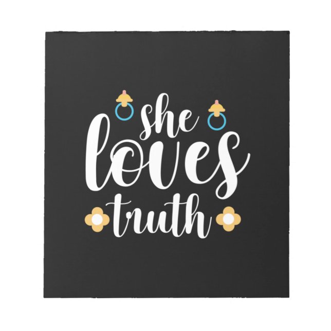 Bloc De Notas Mother Gift She Loves Truth (Frente)