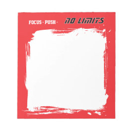 Bloc De Notas Motivational Fitness Red