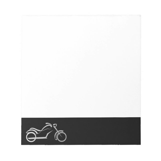 Bloc De Notas motocicleta motorista (Frente)