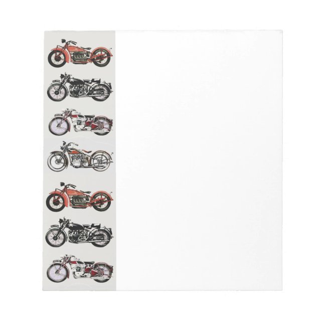 BLOC DE NOTAS MOTOCICLETAS DE VINTAJE (Frente)