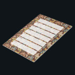 Bloc De Notas Motos de arte popular, planificador semanal de mar<br><div class="desc">Manténgase organizado con estilo con este boletín semanal de planificación. Cada hoja tiene siete cajas, una por cada día de la semana para que pueda seguir la pista de los eventos programados. La almohadilla del bonito presenta un fondo de ilustraciones de polillas de arte folclórico en tonos tierra contra un...</div>