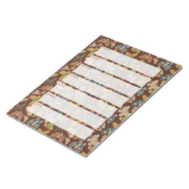 Bloc De Notas Motos de arte popular, planificador semanal de mar