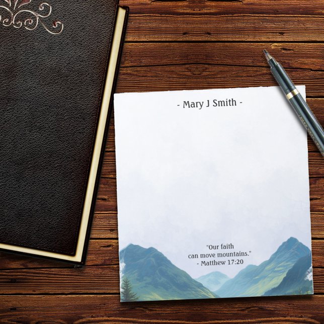 Bloc De Notas Mountain Landscape Bible Verse  (Subido por el creador)