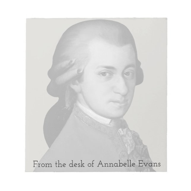 Bloc De Notas Mozart (Frente)