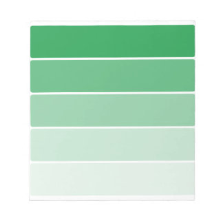 Bloc De Notas Muestras de pintura verde brillante