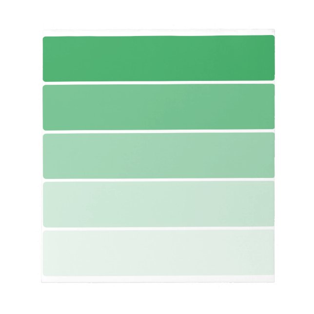 Bloc De Notas Muestras de pintura verde brillante (Frente)