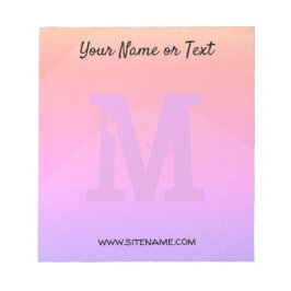 Bloc de notas multicolor personalizado