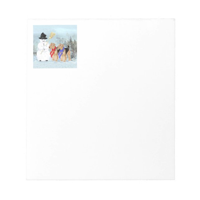 Bloc De Notas Muñeco de Nieve Mágico (Frente)