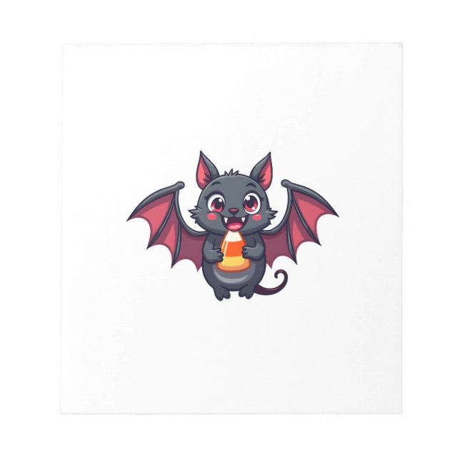 Bloc De Notas Murciélago vampiro con dulces � Camiseta divertida (Frente)
