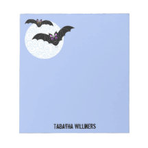 Murciélagos de Halloween con luna personalizada 5.