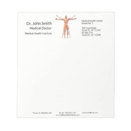 Bloc De Notas Músculos del esqueleto del cuerpo humano médico - 