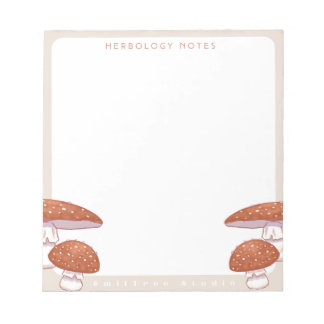 Bloc De Notas Mushroom Herbology Notepad