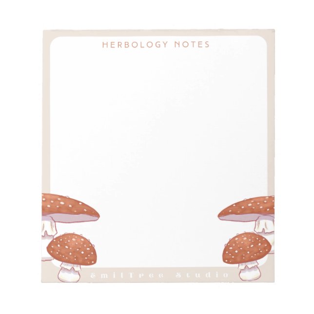 Bloc De Notas Mushroom Herbology Notepad (Frente)