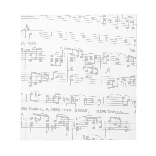 Bloc De Notas Música de hoja (Frente)