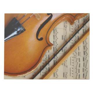 Bloc De Notas Música de violín y chapa
