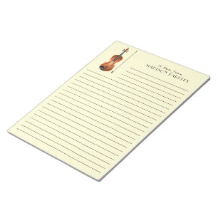 Bloc De Notas Músico de Viola Violin Music Teacher