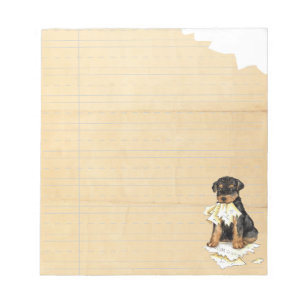 Bloc De Notas My Airedale Ate My Homework