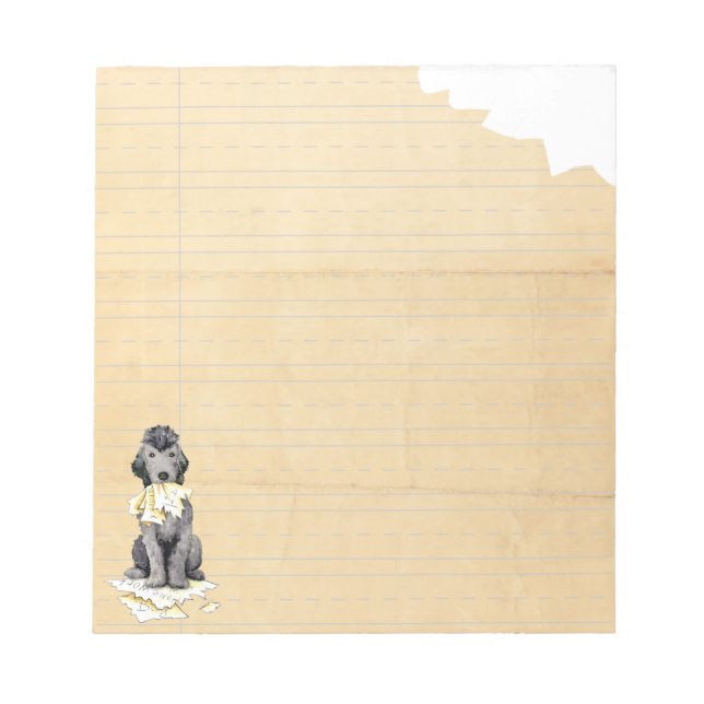 Bloc De Notas My Bedlington Terrier Ate My Homework Notepad (Frente)