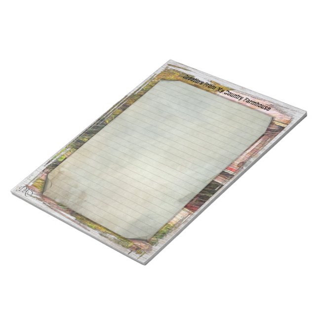 Bloc de notas My Country Farmhouse 8.5x11 (Lado Derecho)