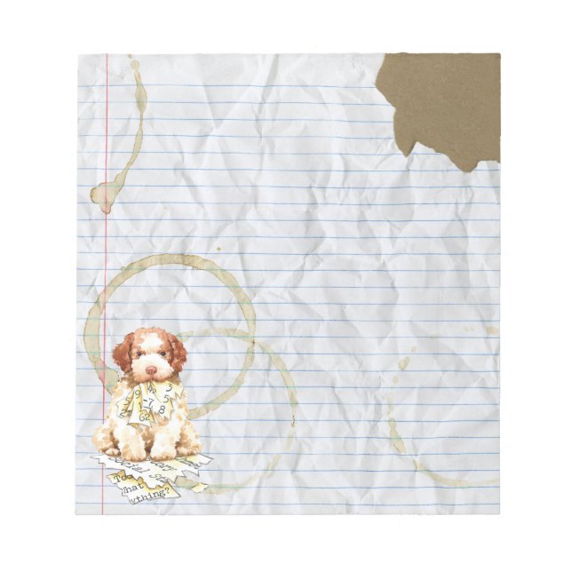 Bloc De Notas My Lagotto Ate my Lesage Plan Notepad (Frente)