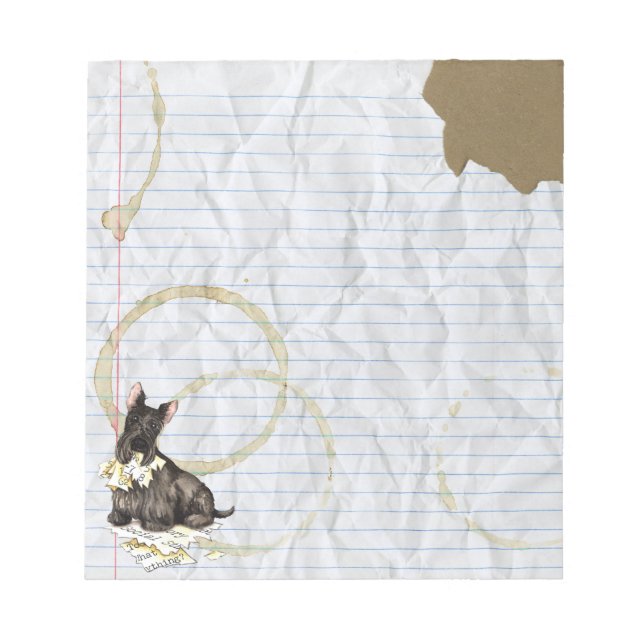 Bloc De Notas My Scottie Ate my Lesage Plan (Frente)