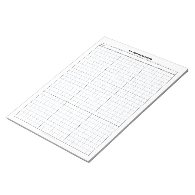 Bloc De Notas My Tidy Math Paper Notepad (Lado Derecho)